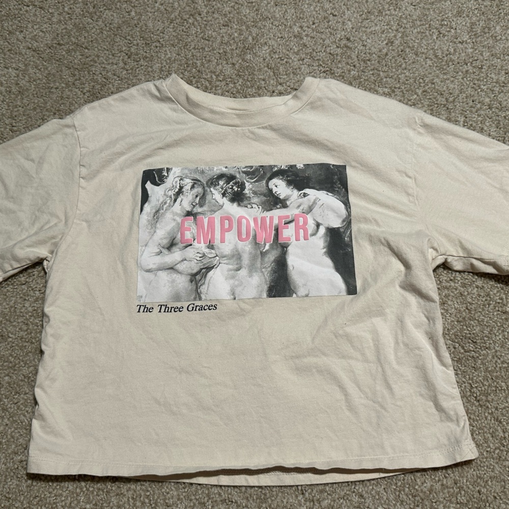 Empower Graphic T-Shirt in Cream